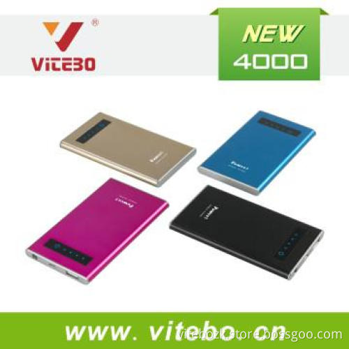 Universal Mobile USB Portable Power Bank Charger 4000mAh